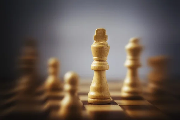 Schaken, koning, pawn. — Stockfoto