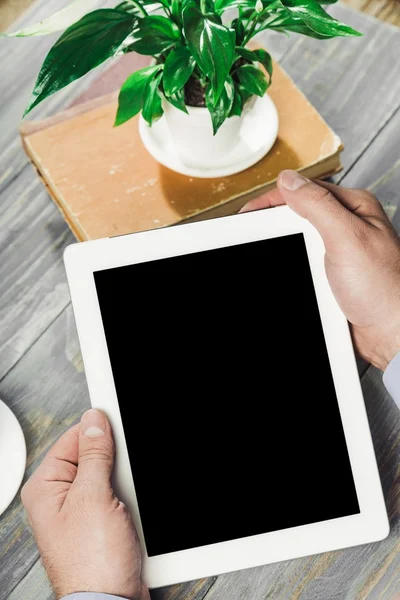 Ipad, tablet, cafe. — Stock Photo, Image