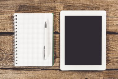 IPAD, yukarıdan, sayfa.