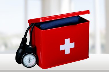 İlk yardım çantası, tıp, sadaka ve rahatlama çalışmaları.