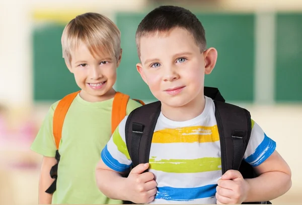 Schule, Rücken, Gruppe. — Stockfoto