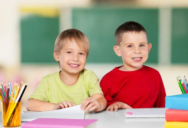 School, kind, student(e). — Stockfoto