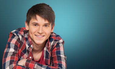 İnsan yüzü, genç, erkek.