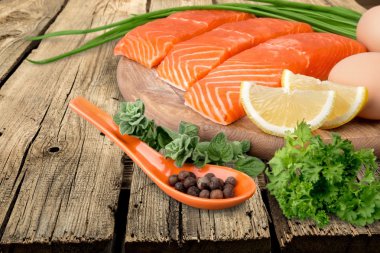 Protein, diyet, somon.