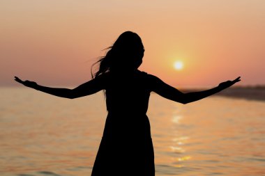 Bayanlar, plaj, ruh.