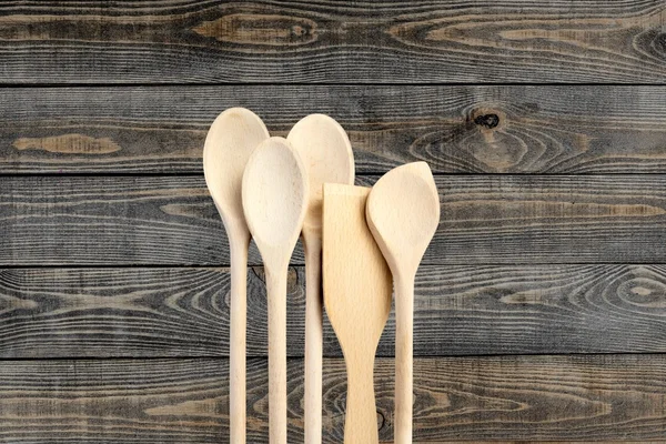 Wooden Spoon, Spoon, Kitchenware Department. — Stock Photo, Image