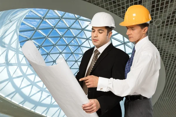 Construction, Built Structure, Blueprint. — Stock Photo, Image