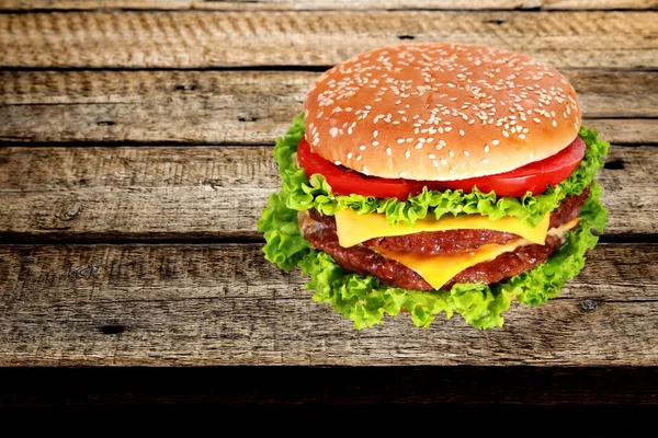 Essen, Hamburger, Burger. — Stockfoto