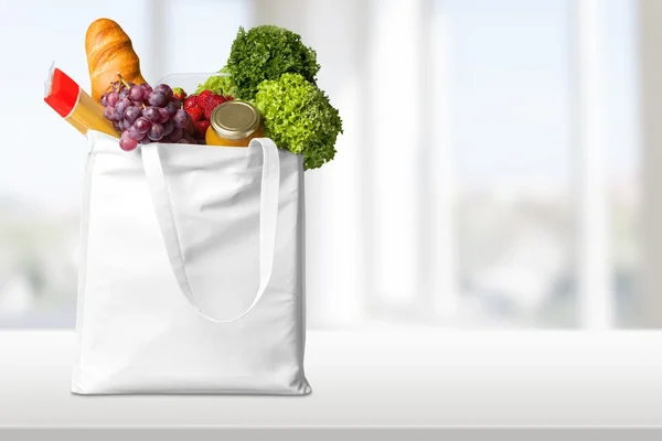 Tas, boodschappen, papieren zak. — Stockfoto