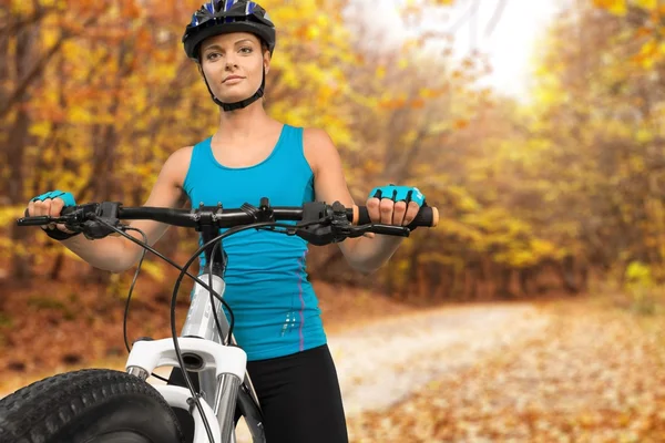 Radfahren, Mountainbike, isoliert. — Stockfoto