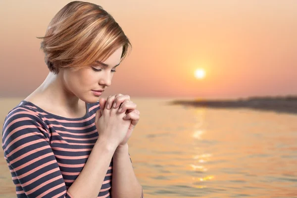 Gebet, Frauen, Menschen. — Stockfoto