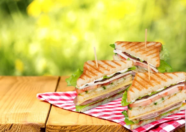Sandwich, blt, ei. — Stockfoto