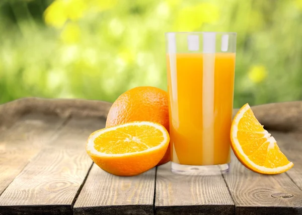 Apelsinjuice, juice, stänk. — Stockfoto