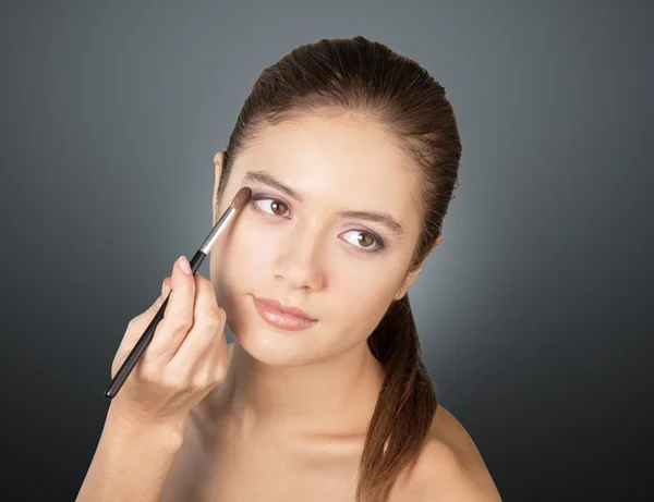 Make-up, Kosmetik, Schönheit. — Stockfoto