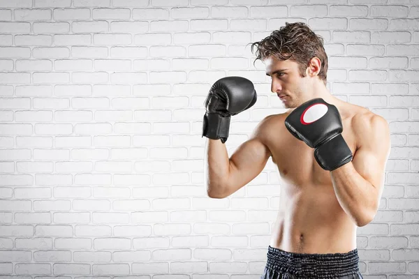 Scatola, pugile, boxe . — Foto Stock