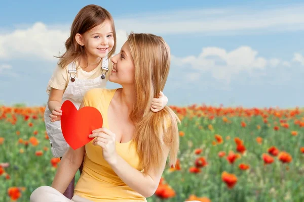 Mom, day, heart. — Stock Photo, Image