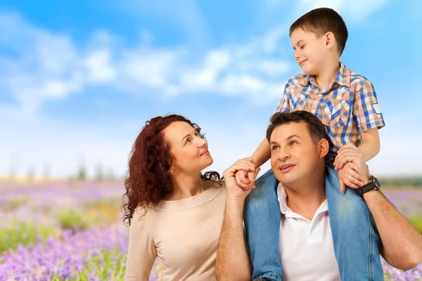 Family, Cheerful, Happiness. — Stock Photo, Image