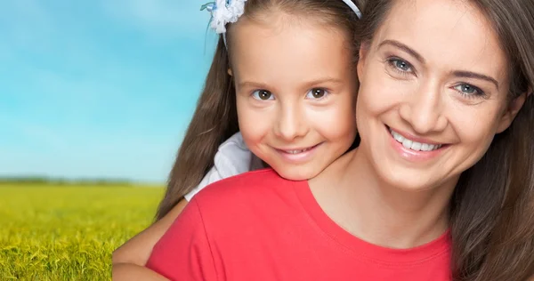 Mor, barn, familj. — Stockfoto