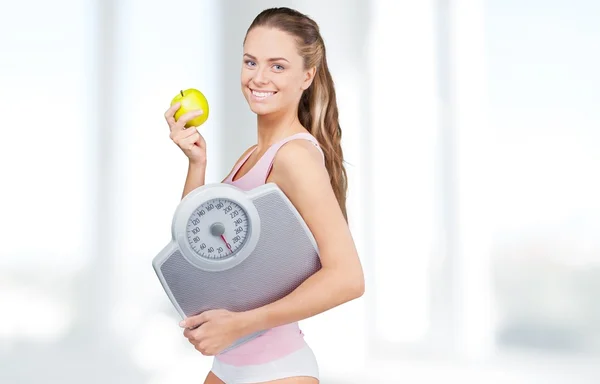 Dieta, Mulheres, Exercício . — Fotografia de Stock