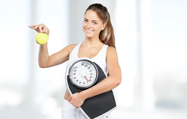 Dieta, Mulheres, Exercício . — Fotografia de Stock