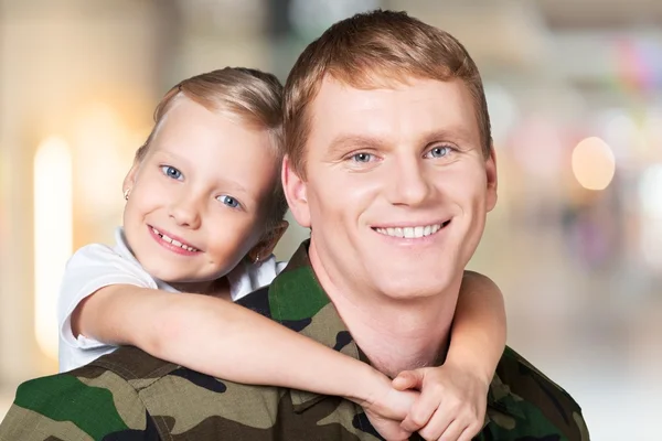 Military, Armed Forces, Family. — Stock Photo, Image