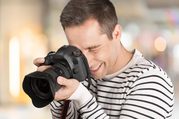 Volwassen, amateur, camera. — Stockfoto