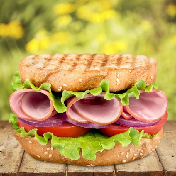 Sandwich, Delicatessen, Ham. — Stockfoto