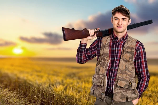 Hunter, Hunting, Men. — Stock Photo, Image