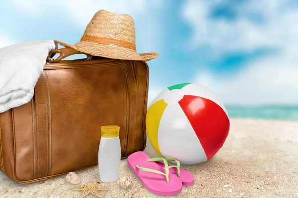 Suitcase, Vacations, Luggage. — Stock Photo, Image