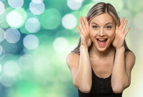 Surprise, Women, Excitement. — Stock Photo, Image