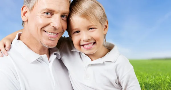 Grandfather, Grandparent, Child. — Stock Photo, Image