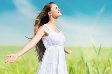 Bayanlar, plaj, günbatımı.