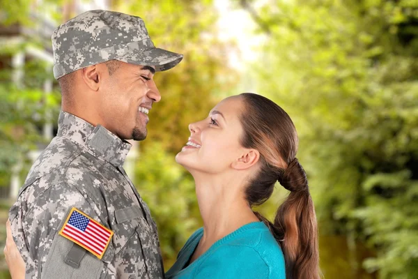 Famiglia, Militari, Forze armate . — Foto Stock