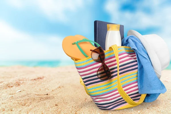 Vacations, Summer, Beach Bag. — Stock Photo, Image