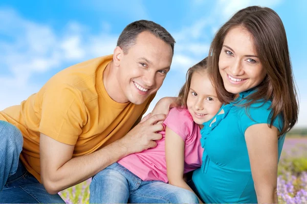 Family, Cheerful, Couple. — Stock Photo, Image