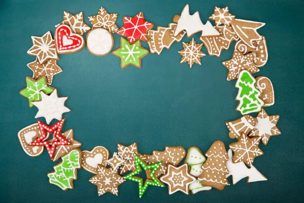 Lebkuchen, weiß, Papier. — Stockfoto