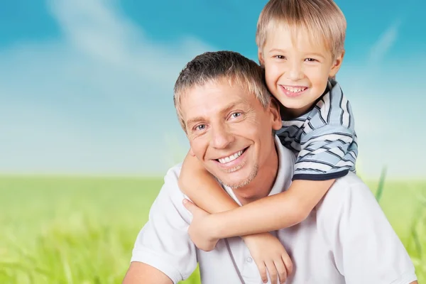 Vater, Sohn, Kind. — Stockfoto