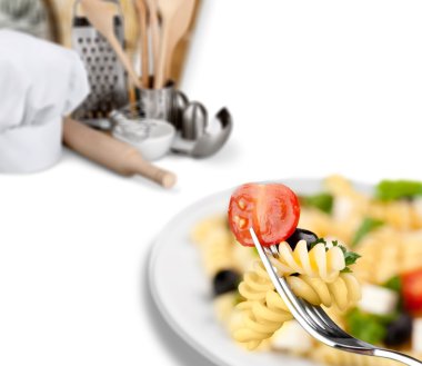 Salata, makarna, makarna salatası.