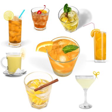 İçki, buzlu çay, limonata.