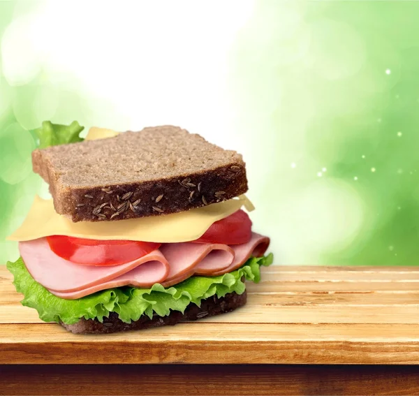 Sandwich, Delicatessen, voedsel. — Stockfoto