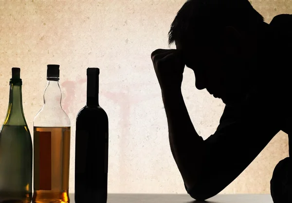 Alcohol, Alcoholismo, Adicción . — Foto de Stock