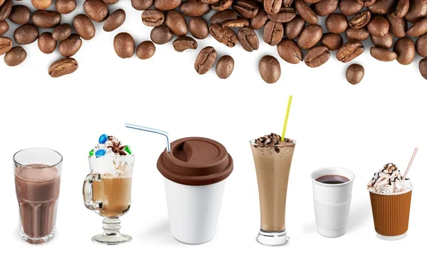 コーヒー カップ、カップ、コーヒーのマグカップ. — ストック写真