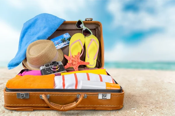 Strand, Kreuzfahrt, Kleidung. — Stockfoto