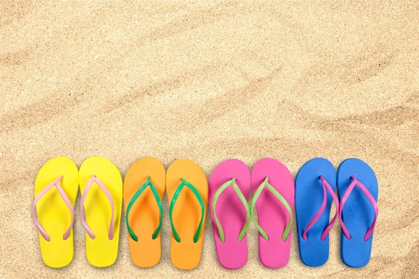 Summer, Beach, Flip-flop. — Stock Photo, Image