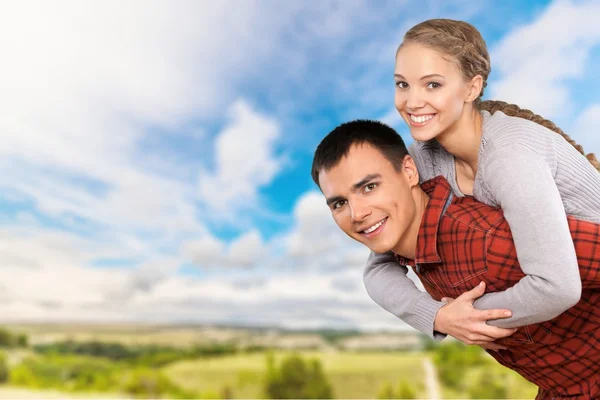 Couple, Cheerful, Happiness. — Stock Photo, Image