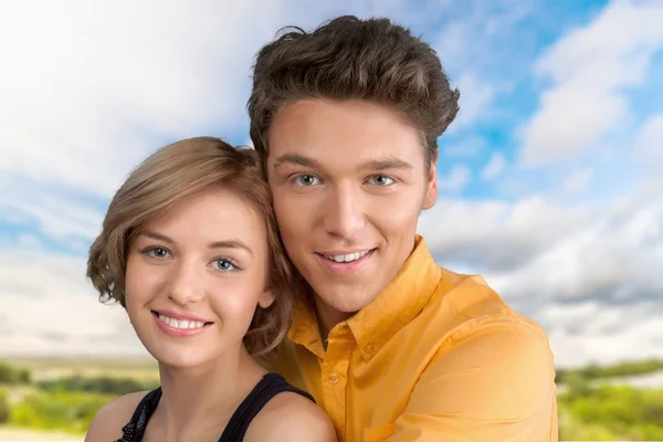 Häusliche küche, paar, heterosexuelles paar. — Stockfoto