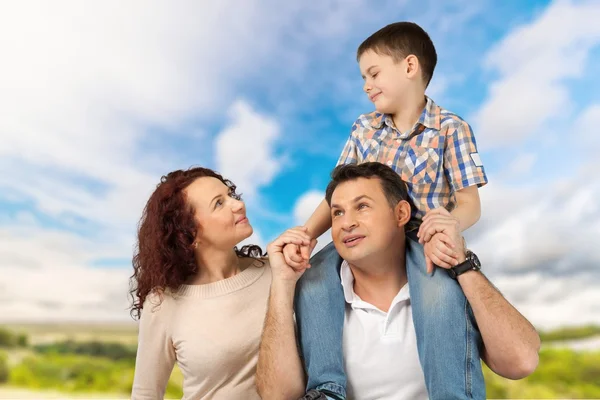 Family, Cheerful, Happiness. — Stock Photo, Image