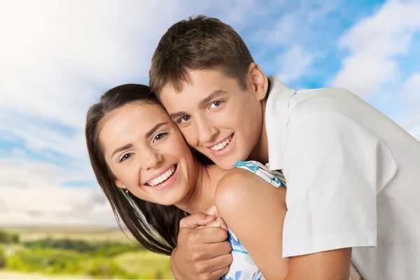 Casal, Amor, Felicidade . — Fotografia de Stock