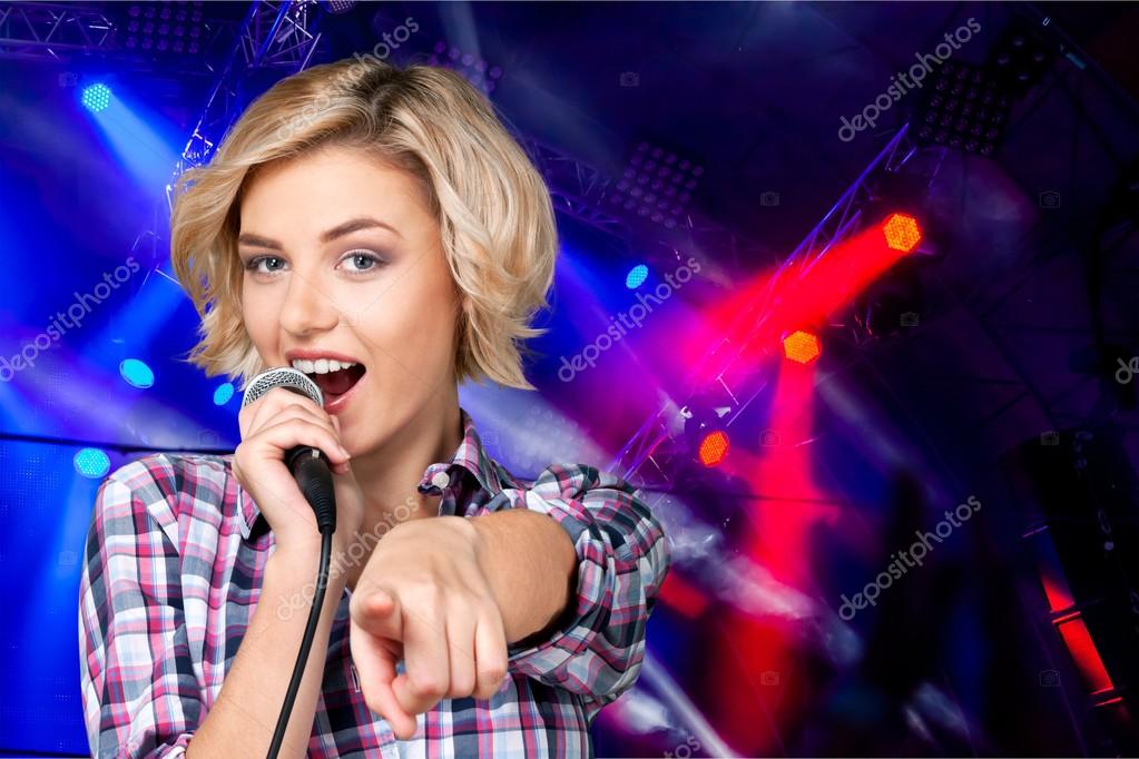 Karaoke, Singer, Female. Stock Photo by ©billiondigital 74928103