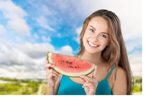 Fruit eten, vrouwen,. — Stockfoto